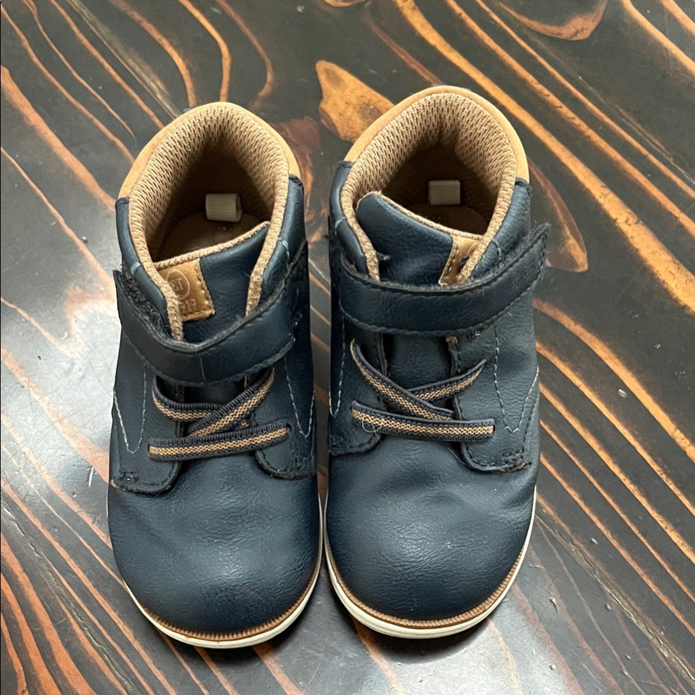 Stride Rite Navy Blue Oliver Boots
